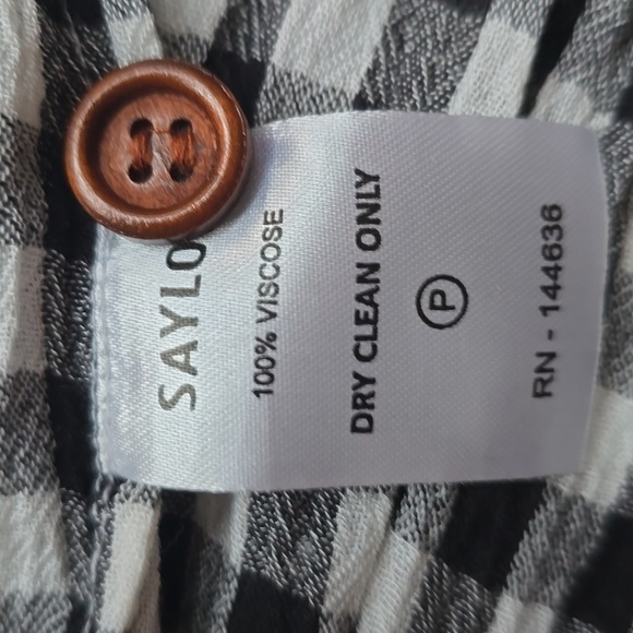 NWT SAYLOR Simona gingham mini dress size medium - Picture 6 of 13